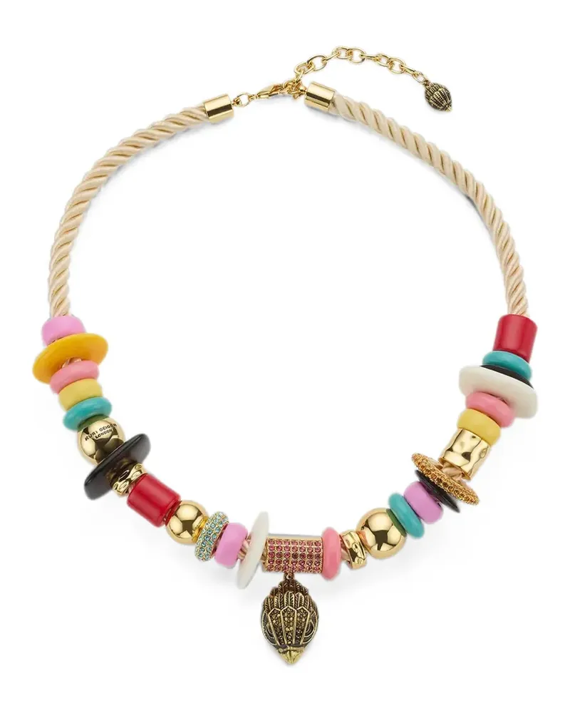Kurt Geiger multi bead Eagle necklace - Gold Gold