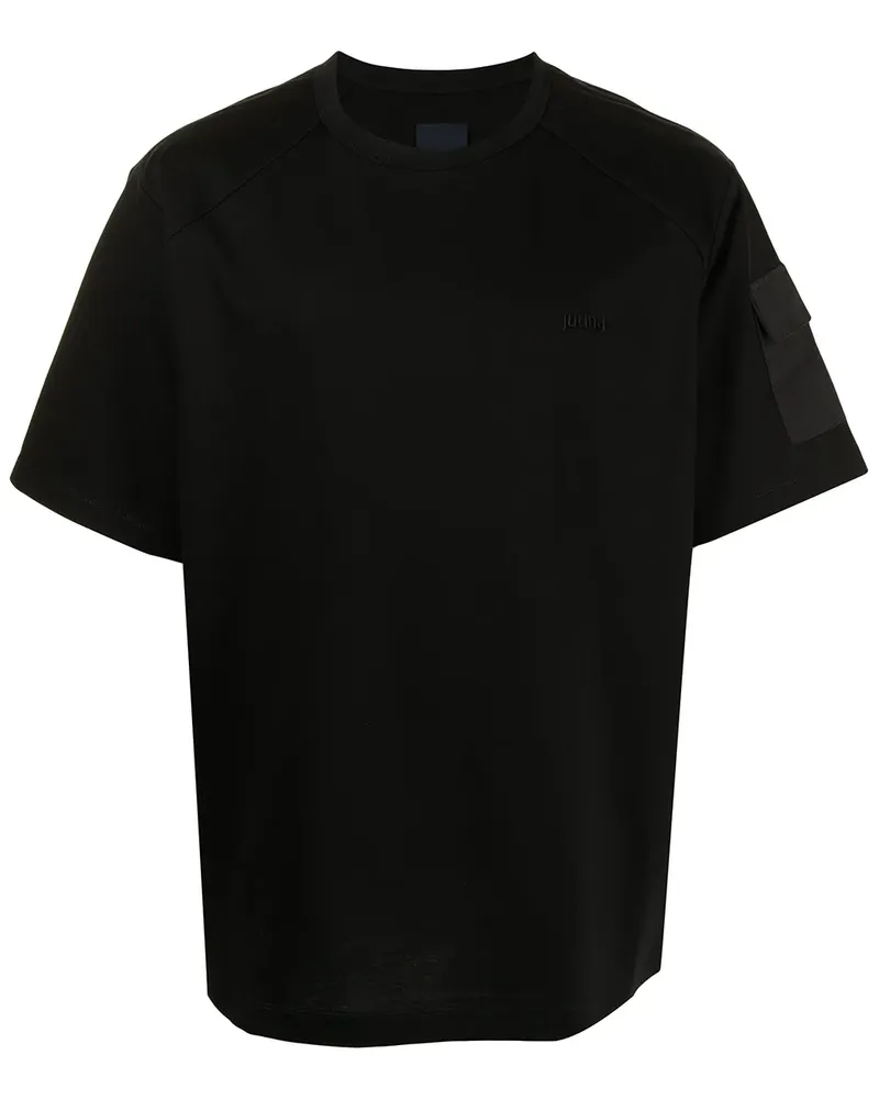 JUUN.J T-Shirt mit Logo-Stickerei - Schwarz Schwarz