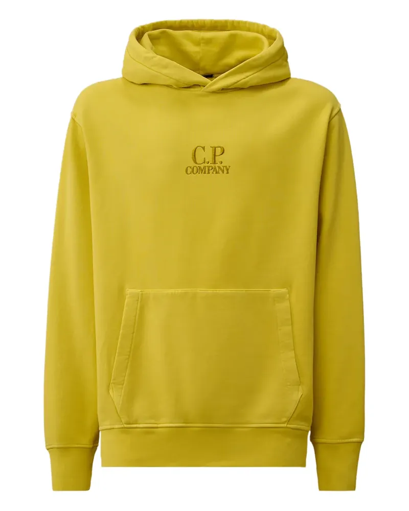 C.P. Company Hoodie mit Logo-Stickerei - Gelb Gelb