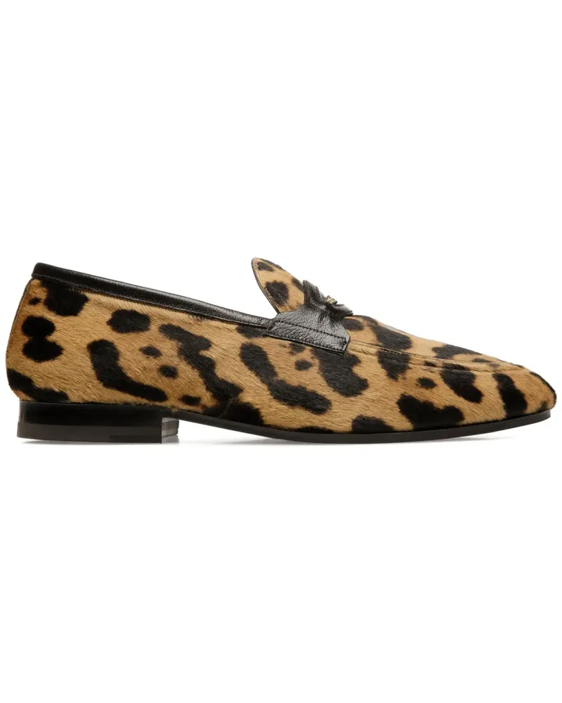 Bally Loafer mit Leoparden-Print - Nude Nude