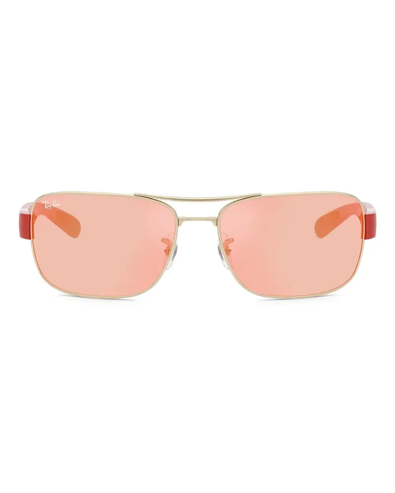 Ray Ban Eckige Sonnenbrille - Gold Gold