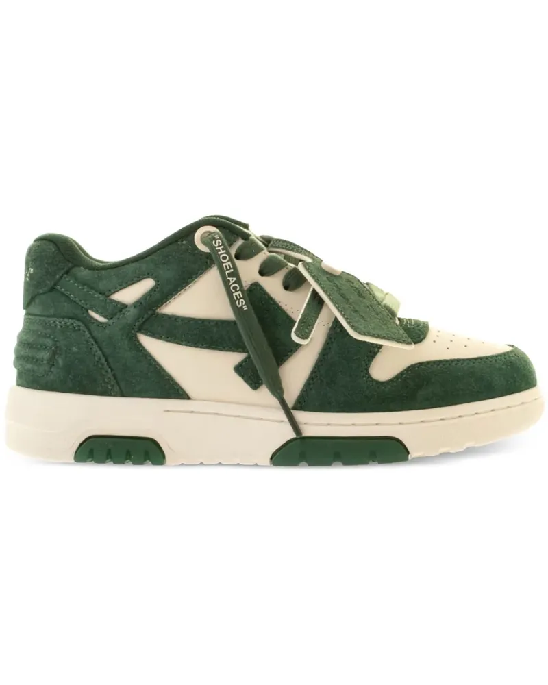 OFF-WHITE suede out of office trainers - Grün Grün