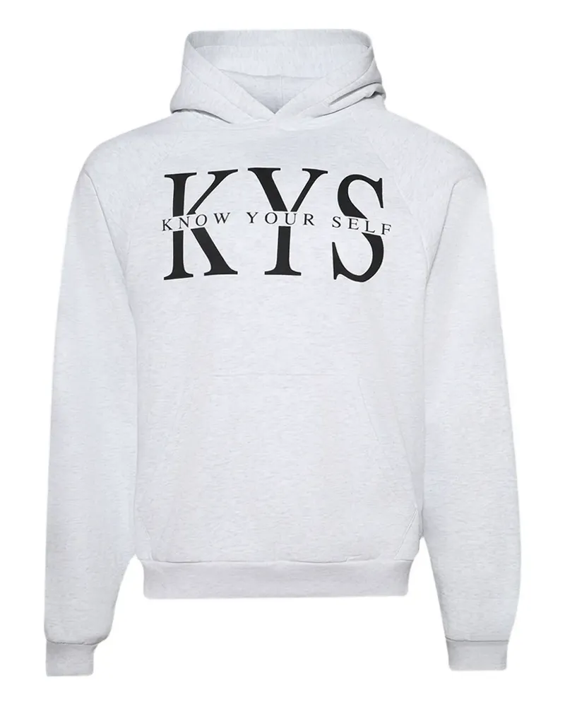 Praying KYS Hoodie mit Logo - Grau Grau