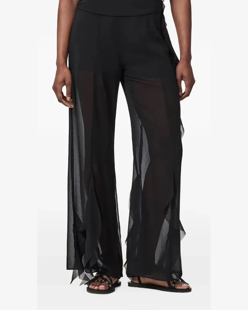 AllSaints Minna flared trousers - Schwarz Schwarz