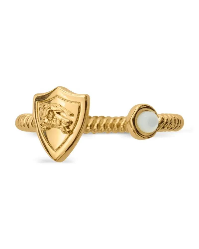 Burberry Shield Ring mit Perle - Gold Gold