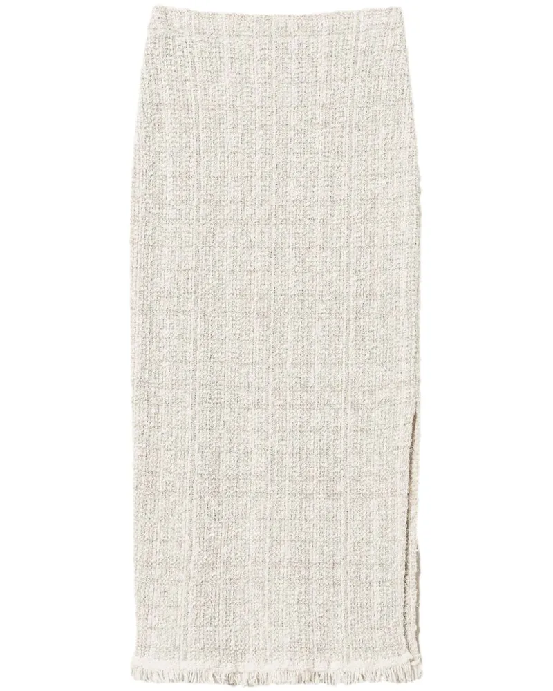 Twin-Set Jacquard-Midirock mit Lurex-Detail - Nude Nude