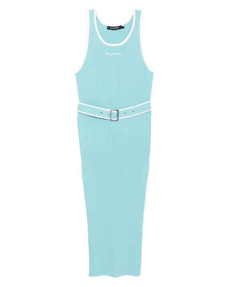 Karl Lagerfeld Kleid mit Logo-Stickerei - Blau Blau
