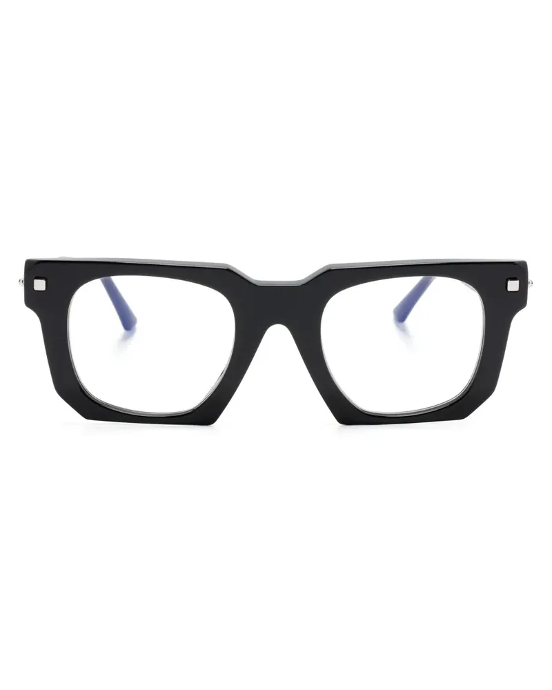 KUBORAUM J3 Brille mit eckigem Gestell - Schwarz Schwarz