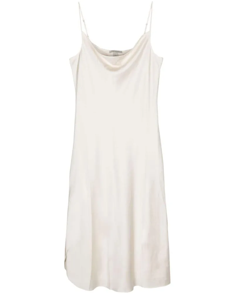 AllSaints Una Midikleid aus Satin Nude