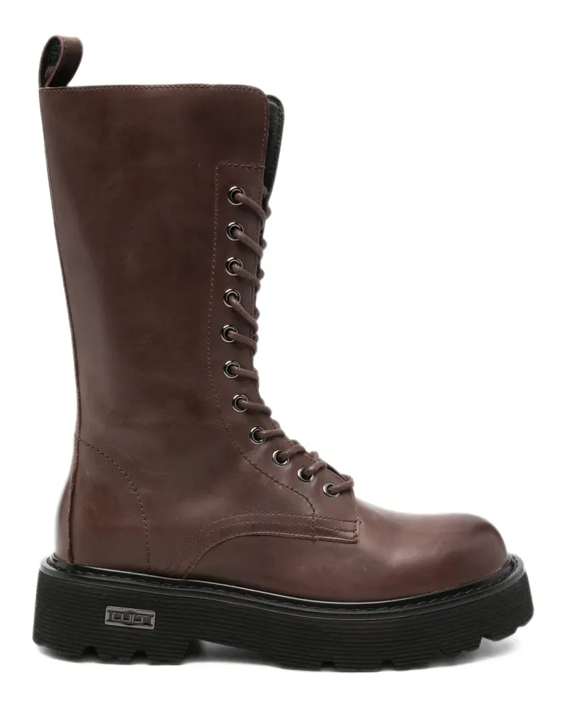 Cult Slash 3324 Schnürstiefel aus Leder - Braun Braun