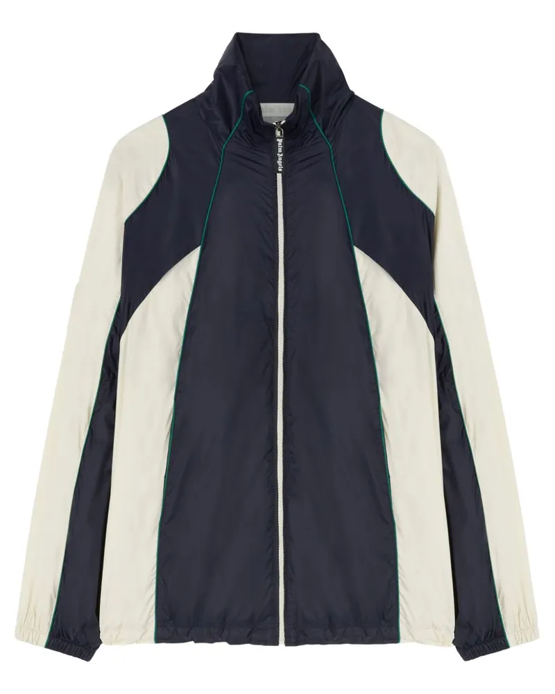 Palm Angels Windbreaker mit Logo - Weiß Weiß