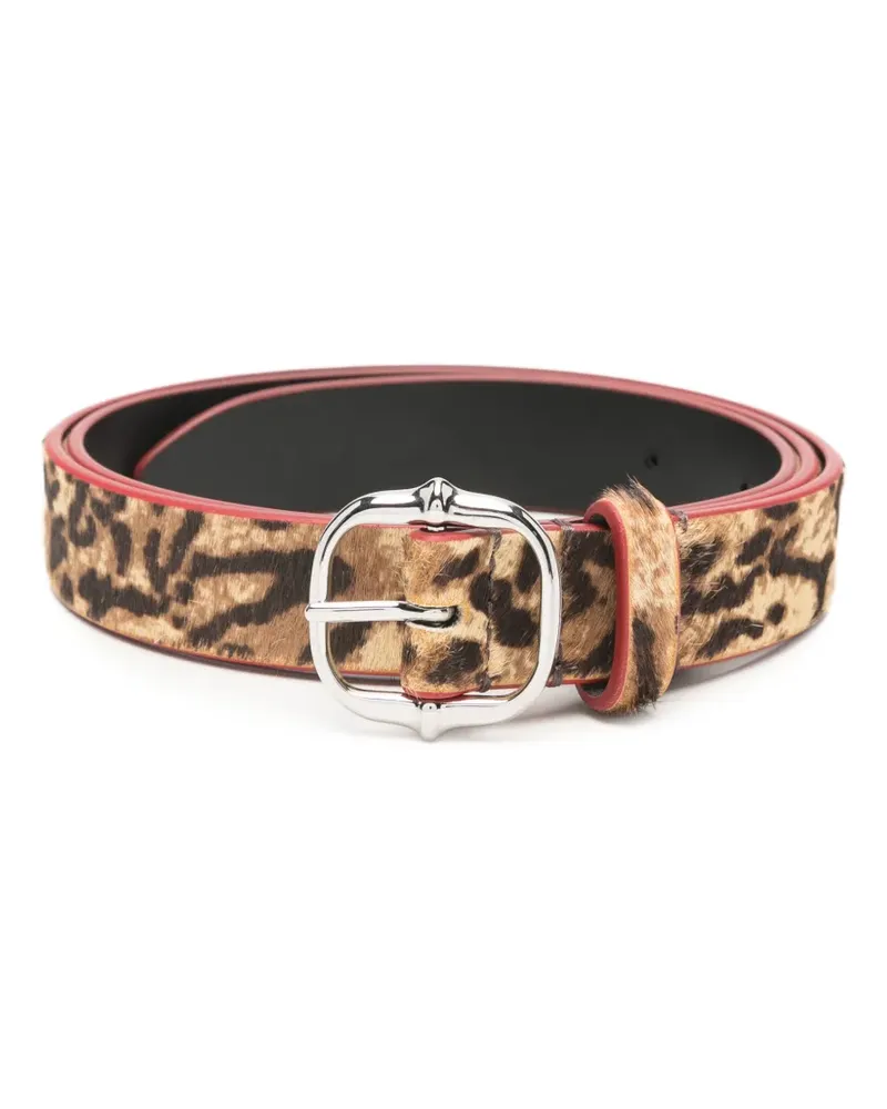 Isabel Marant Depson Gürtel mit Leopardenprint - Nude Nude