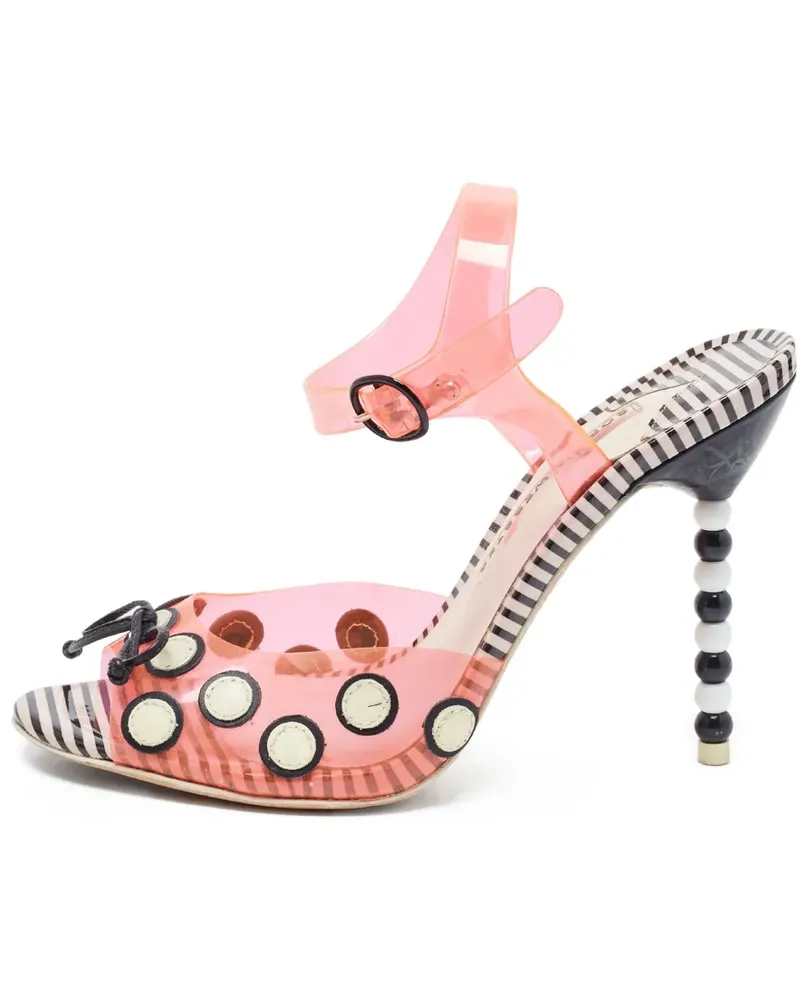 Sophia Webster Pre-owned gestreifte Sandalen 120mm - Orange Orange