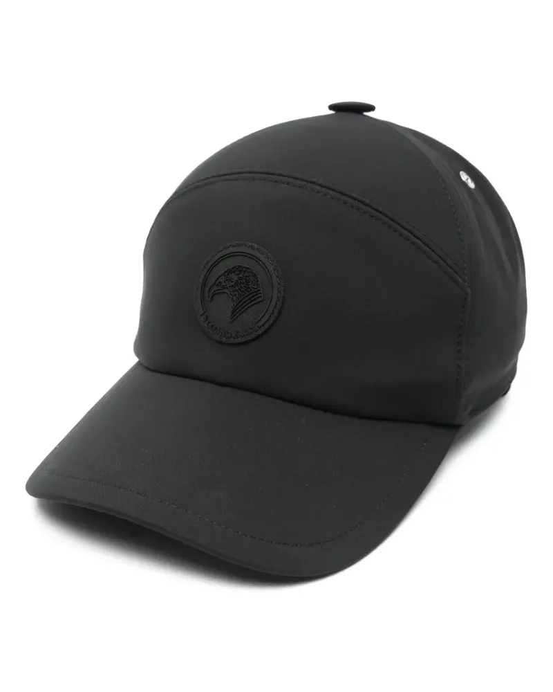 Stefano Ricci Baseballkappe mit Logo-Patch - Schwarz Schwarz