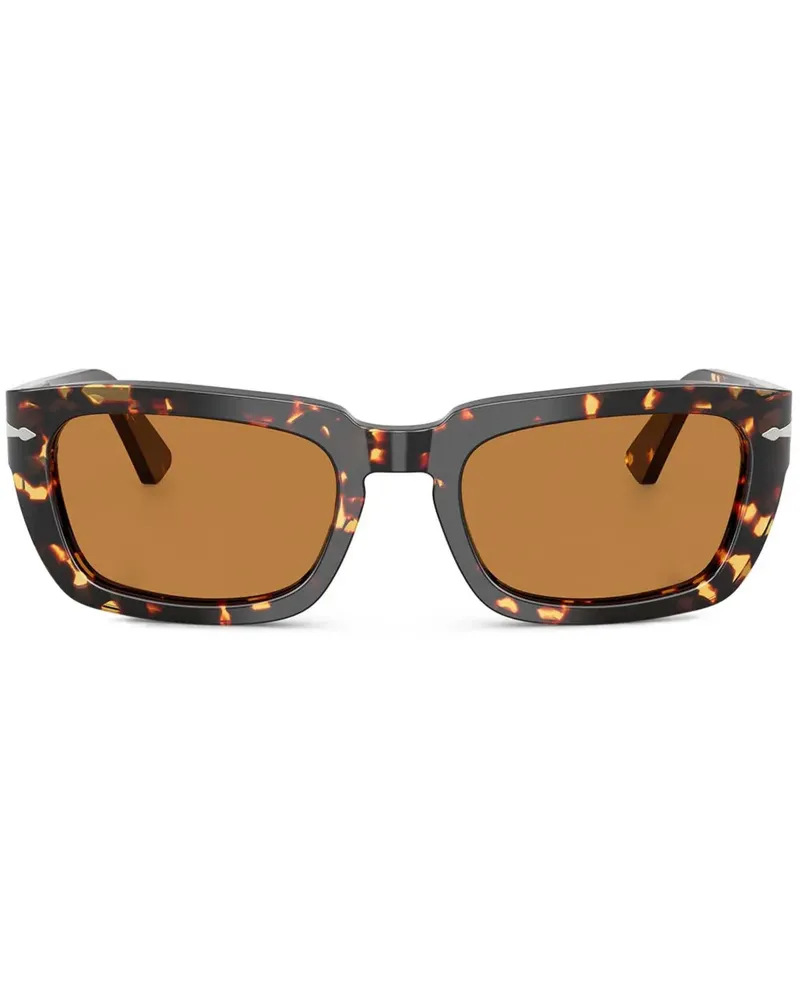 Persol Sonnenbrille mit eckigem Gestell - Braun Braun