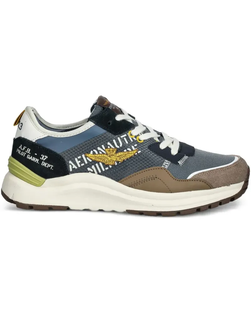 Aeronautica Militare Sneakers in Colour-Block-Optik - Blau Blau