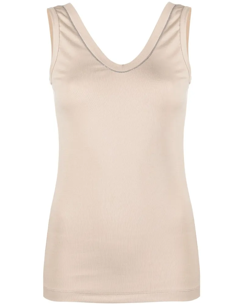 Brunello Cucinelli Tanktop mit Stretchanteil - Nude Nude