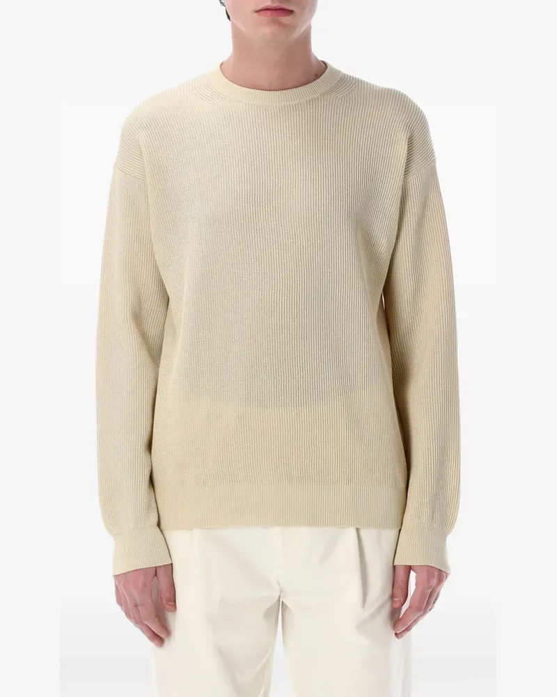 AURALEE Gerippter Pullover - Nude Nude
