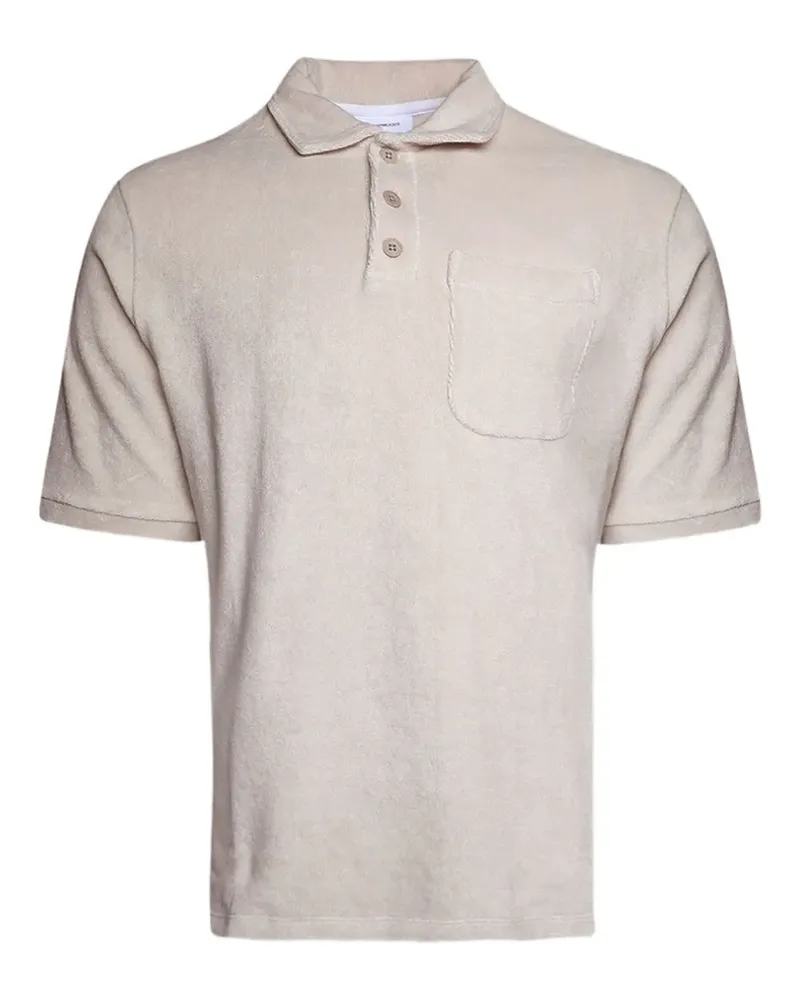 Saintwoods Poloshirt aus Frottee - Grau Grau