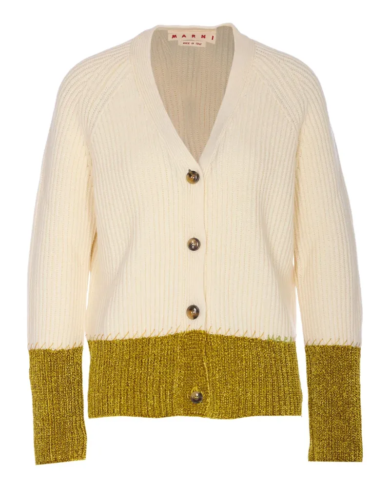 Marni Gerippter Cardigan - Nude Nude