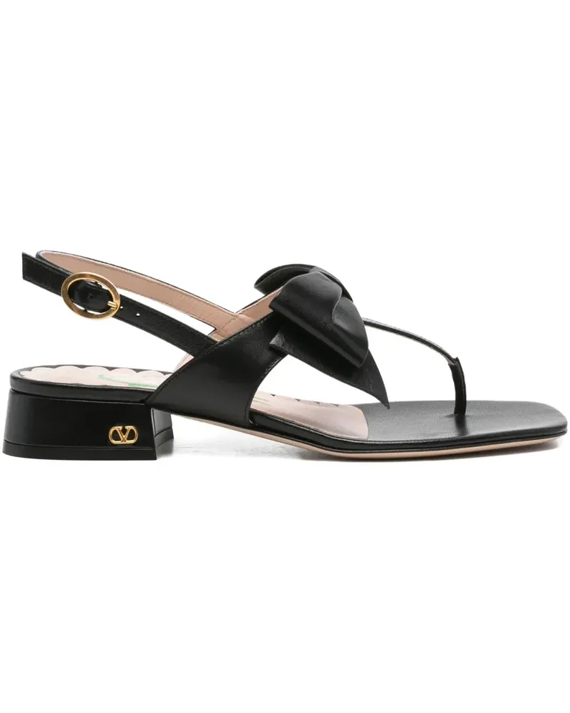 Valentino Garavani bow-embellished sandals - Schwarz Schwarz
