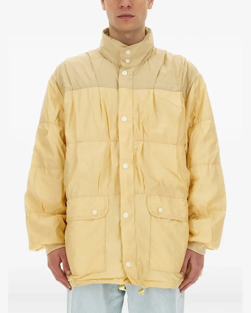 Our Legacy Exhaust panelled puffer jacket - Gelb Gelb
