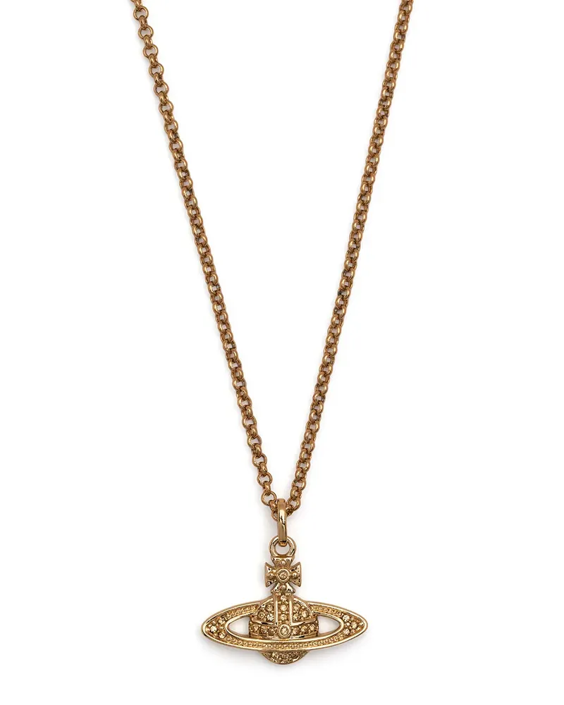 Vivienne Westwood Bas Relief Halskette mit Reichsapfel - Gold Gold