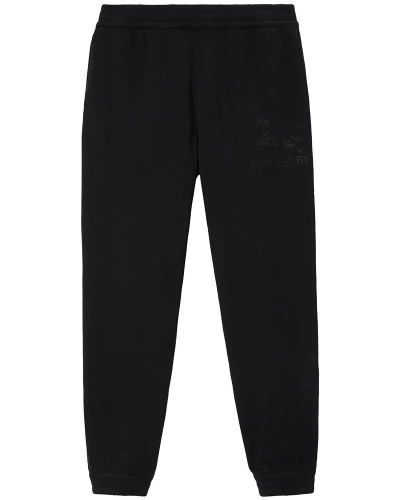 Burberry Jogginghose mit Ritteremblem - Schwarz Schwarz