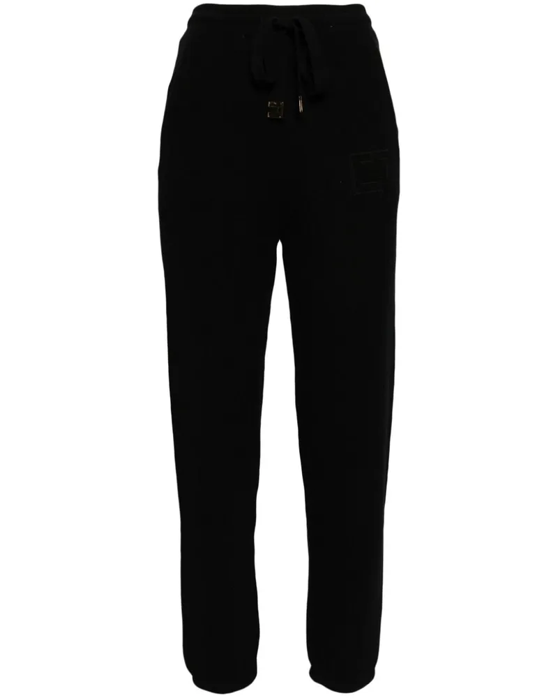 Elisabetta Franchi Jogginghose mit Bouclé-Effekt - Schwarz Schwarz