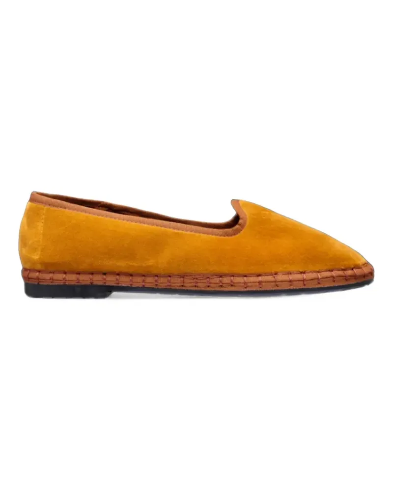 FLABELUS Diggory velvet loafers - Gelb Gelb