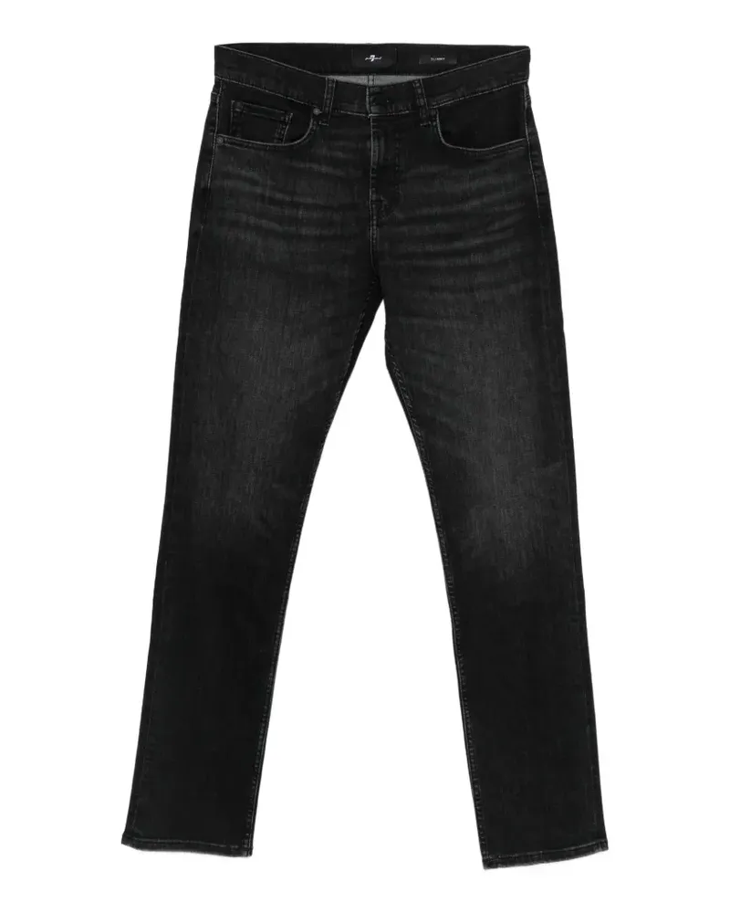 7 for all mankind black slim jeans - Schwarz Schwarz