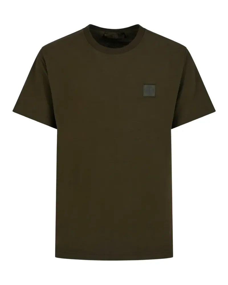Stone Island T-Shirt mit Logo-Patch - Grün Grün