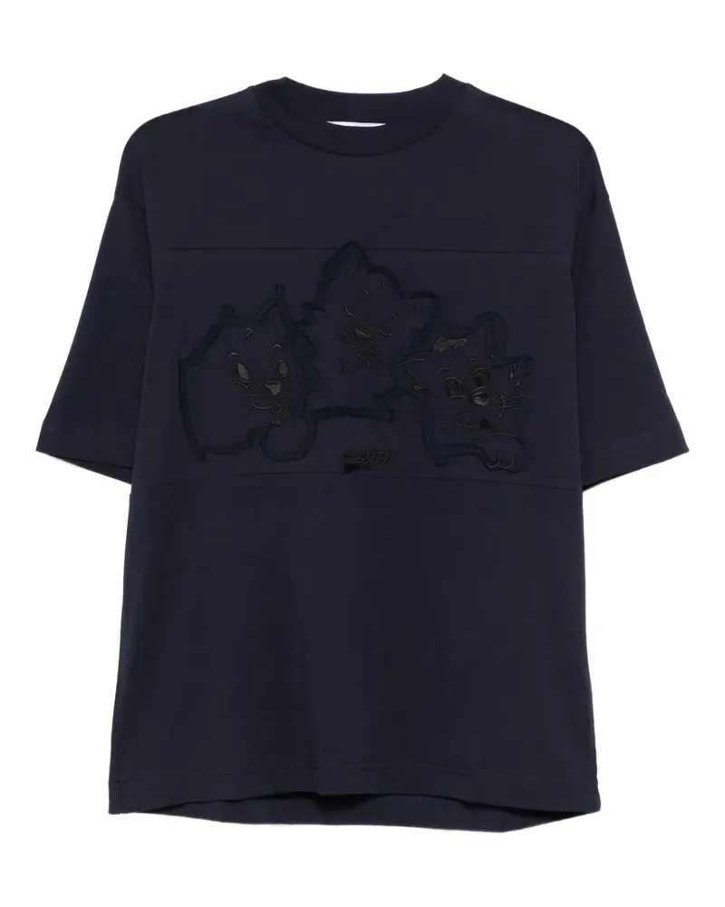 Iceberg T-Shirt mit Stickerei - Blau Blau