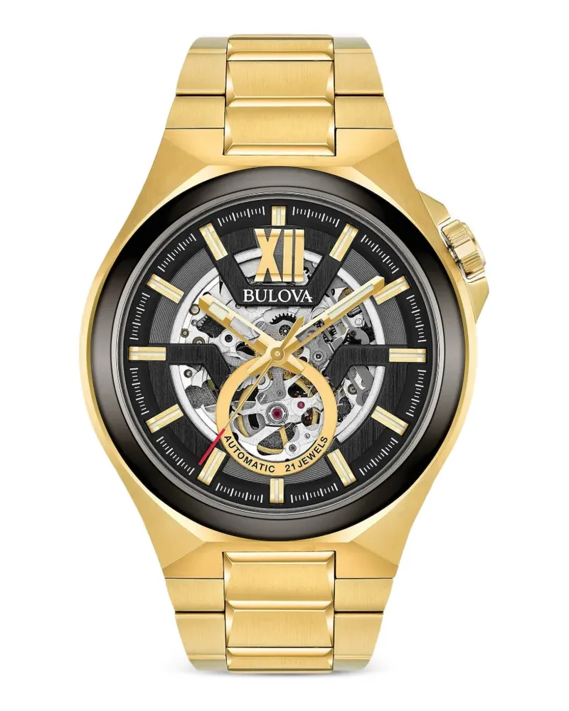 BULOVA Maquina skeleton-dial 46mm watch - Schwarz Schwarz