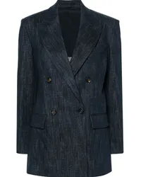 Brunello Cucinelli Doppelreihiger Blazer Blau