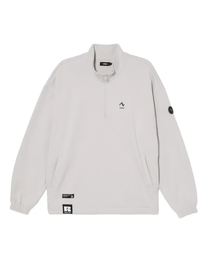 Izzue Sweatshirt mit Logo-Print - Grau Grau