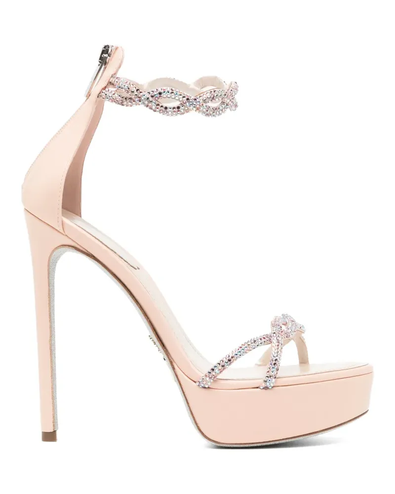René Caovilla Braid Fondant Sandalen 130mm - Nude Nude