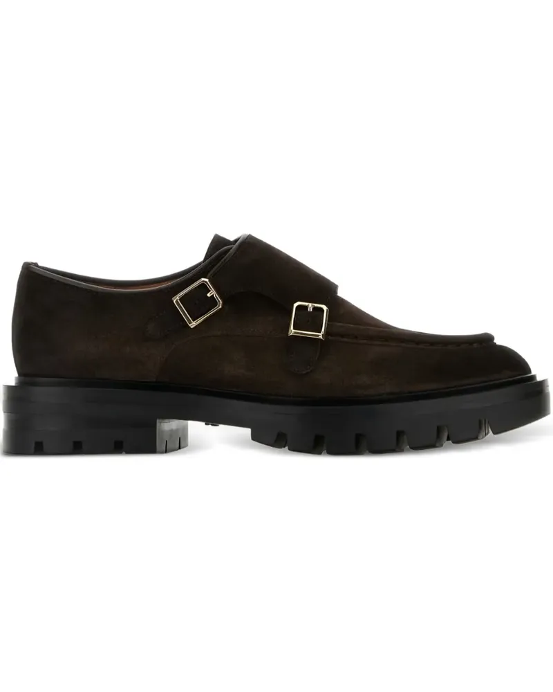 Santoni Monk-Schuhe aus Wildleder - Braun Braun