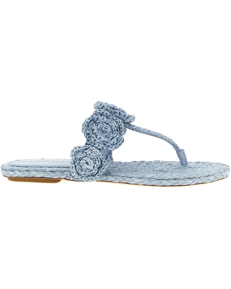 Stuart Weitzman Magnolia Sandalen mit Blumendetail - Blau Blau