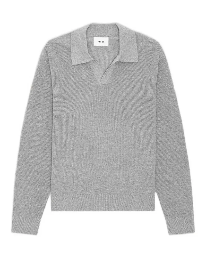 NN 07 Hope polo-collar sweater - Grau Grau