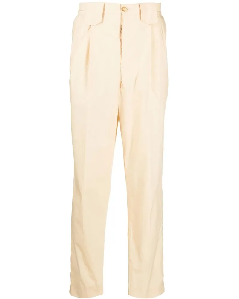 Nanushka High-Waist-Hose mit Faltendetails - Nude Nude