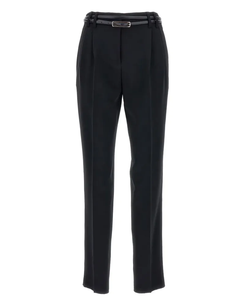 Max Mara Gisella Hose mit Gürtel - Schwarz Schwarz