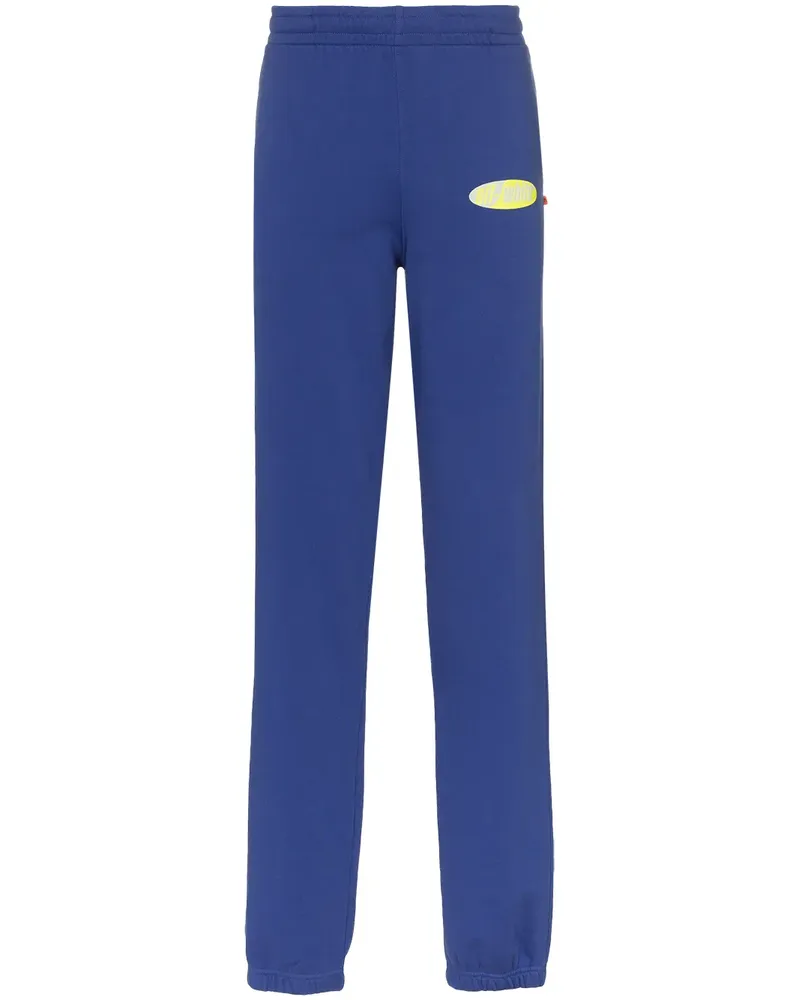 OFF-WHITE Jogginghose mit Logo-Print - Blau Blau