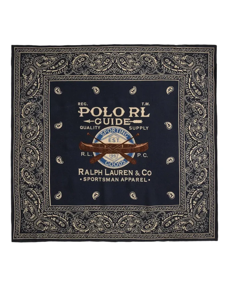 Ralph Lauren Bandana mit Paisley-Print - Blau Blau