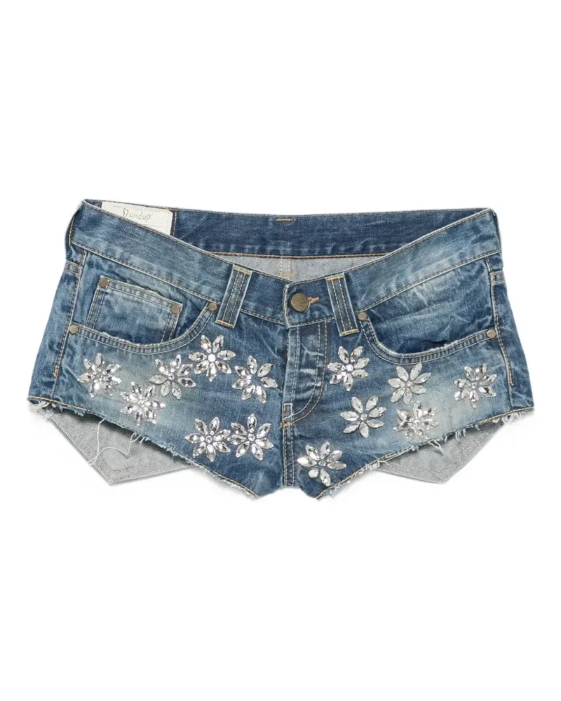 Dondup 2000s Jeans-Shorts mit Kristallen - Blau Blau