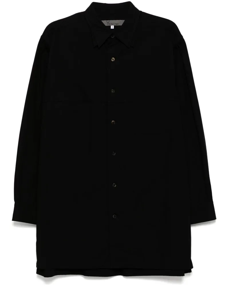 Yohji Yamamoto Klassisches Hemd - Schwarz Schwarz