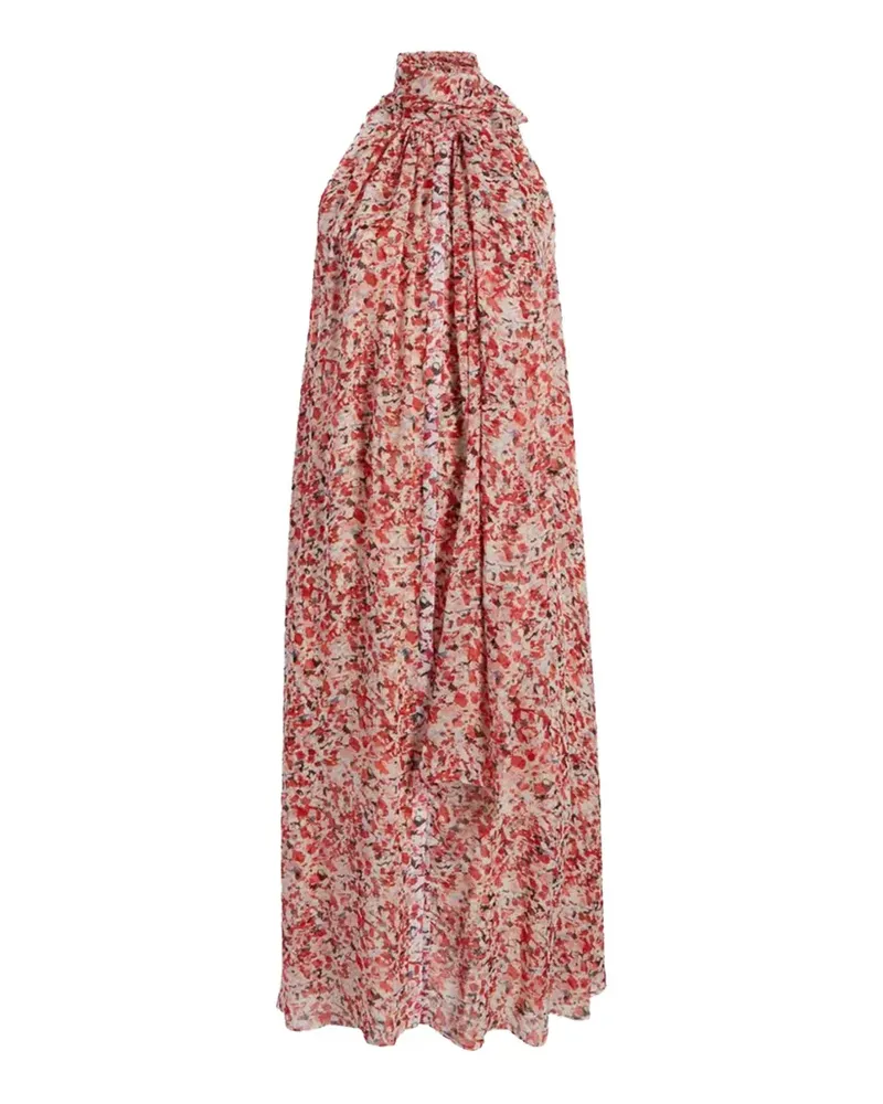 Another Tomorrow silk-chiffon scarf midi dress - Rosa Rosa