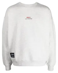 Izzue Fleece-Sweatshirt mit Patch-Detail Grau