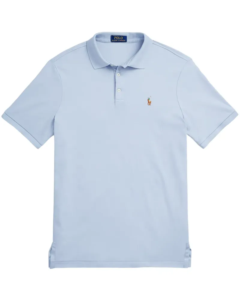 Ralph Lauren Poloshirt mit Polo Pony-Stickerei - Blau Blau