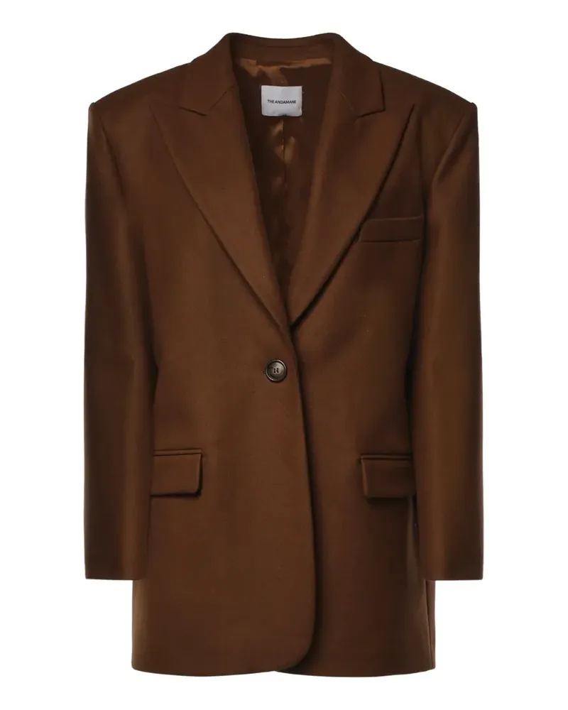 ANDAMANE single-breasted blazer - Braun Braun
